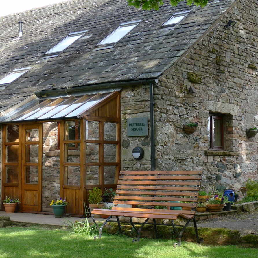 The porch and entrance